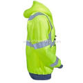 Men's High Visibility Hooded Sweatshirt Jacket